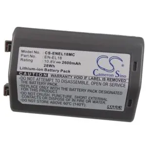 Батерия за апарат NIKON D4,D5,D500,D800 EN-EL18MC 10.8V 2600mAh LiIon Cameron Sino, (35939772)