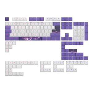 Капачки за механична клавиатура Dark Project - Violet Horizons PBT - ANSI & ISO, (35938551)