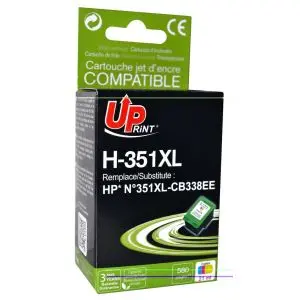 Мастилница UPRINT CB338EE HP, Cyan/Magenta/Yellow, N 351 XL, (35932637)