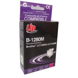 Мастилница UPRINT LC1280XL/1240, BROTHER, Magenta, (35932496)