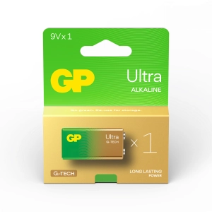 Алкална батерия GP ULTRA 6LF22 /6LR61, 9V, 1 бр., 1604AU21-SB1, (35933865)
