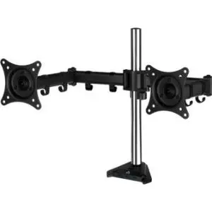 Стойка за 2 монитора за бюро ARCTIC Z2 Pro Gen 3, Регулируема, до 34'/29', 15 кг, 4 x USB3.0, Черна, (35933467)