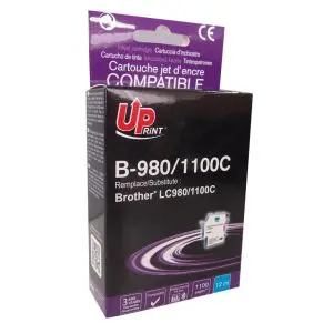 Мастилница UPRINT LC980/1100 BROTHER, Cyan, (35932428)