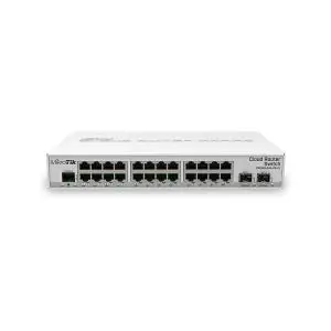 Суич Mikrotik CRS326-24G-2S+IN, 24xGigabit LAN, 2xSFP+ cages, (35934352)