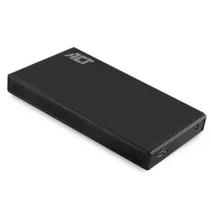 Чекмедже за твърд диск ACT AC1200, SATA, 2.5', USB-C 3.2 Gen1, Черен, (35938474)