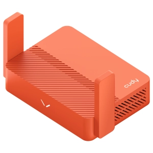 Безжичен рутер CUDY Travel TR1200, AC1200, 2 x 10/100 Mbps, USB3.0, червен, (35937000)