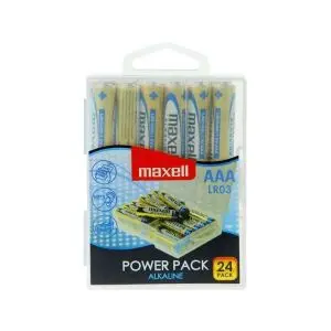 Алкални батерии MAXELL LR03 1,5V AAA 24 бр. блистер PVC case, (35932535)