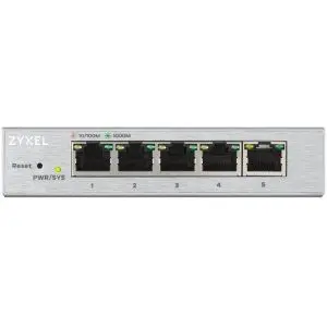 Суич ZyXEL GS-1200-5, 5 портов, Gigabit, webmanaged, (35933347)