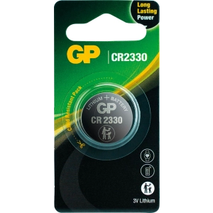 Литиева бутонна батерия GP  CR-2330 3V  1 бр. в блистер /цена за 1 бр./, (35934877)