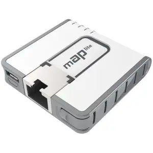 Безжичен Access Point MikroTik mAP Lite RBmAPL-2nD, 64MB RAM, 1xLAN 10/100, 802.3af/at, (35934040)