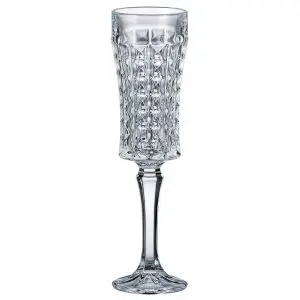 Комплект чаши за шампанско Bohemia Diamond Flute, 6 бр, 120 мл, Кристалит
