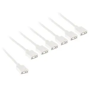 Кабел Kolink ARGB 1-6 Сплитер - 30 cm Бял, (35940201)