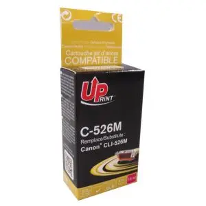 Мастилница UPRINT CLI526 CANON, С чип, Magenta, (35932438)