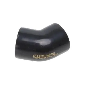 L-конектор Alphacool HF, Вътрешна резба G1/4 - G1/4, 45°, Черен мат, (35936843)