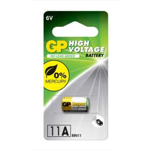 Алкална батерия GP А11 6V за дистанционни /5бр./pack цена за 1 бр./, (35932511)