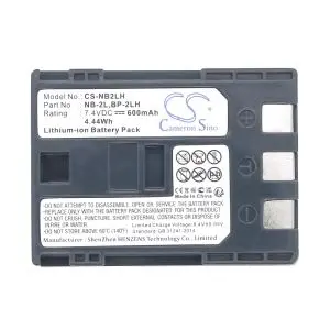 Батерия за фотоапарат /камера CANON NB2LH LiIon 7.4V 600mAh Cameron Sino, (35933536)