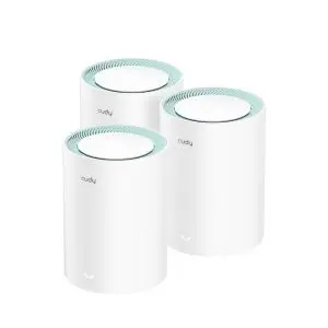 Безжичен рутер Cudy M1300, 3-pack, AC1200 Dual Band, 2.4/5 GHz, 300 - 867 Mbps, (35937001)
