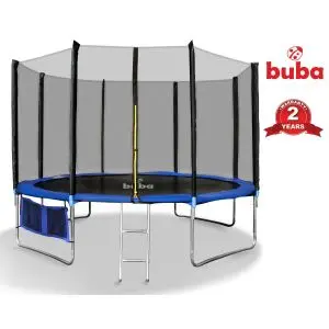 Детски батут Buba 12FT (366 см) с мрежа и стълба, (15599)