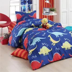 Детски спален комплект Eponj Home 143EPJ1786, 3 части, Плик 160x220, Чаршаф 160x240, Калъфка 50х70, Памук/полиестер, Разноцветен, (17667)