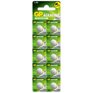 Бутонна алкална батерия GP189 LR-1130/ 10 бр./pack цена за 1 бр./ 1.55V GP, (35932502)