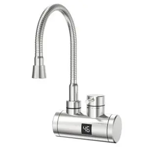 Елeктрическа смесителна батерия ELITE EHSD-2585, Стенен монтаж, Инокс, (22124)