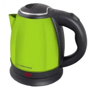 Електрическа кана Esperanza EKK028G, 1350W, 1 л, Авт. изключване, Инокс, Зелен, (999EKK028G)