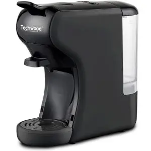 Кафемашина за 2 вида капсули Techwood TCA-196N, Dolce Gusto и Nespresso,19 бара, 1450W, Черен, (999TCA196N)