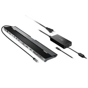 Докинг станция j5create JCD543P, За три монитора с 100W PD захранващ адаптер, (35936653)