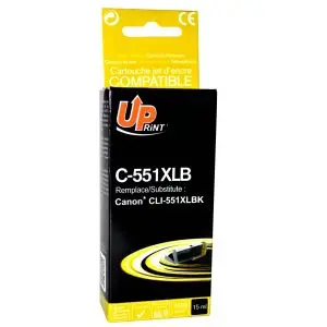 Мастилница UPRINT CLI-551XL CANON, Black, (35932943)