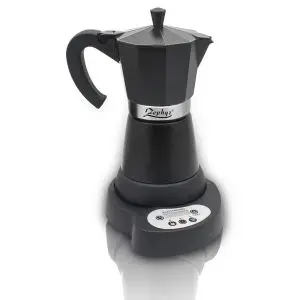 Електрическа кубинска кафеварка ZEPHYR ZP 1175 C6, 480W, Черна