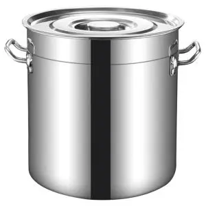 Казан с капак Rosberg R51211C25, 12 л, 25х25 см, Инокс, (35930840)