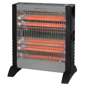 Кварцова печка ELITE EQH-0485, 1200W, 4 Нагревателя, Черен/Сив, (15911)