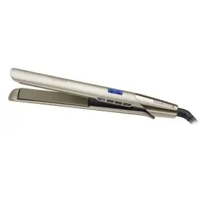 Преса за коса Remington S8605 Advanced Colour Protect, 230C, Керамично покритие обогатено с масло от шеа и U.V. филтри, Бързо загряване, Златист, (17845)