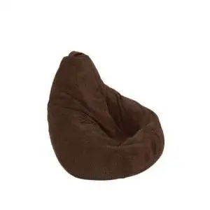 Пуф, круша, 220л., Nirvana Hobbit - Brown Muffin, Перящ се калъф, Пълнеж от полистиролни перли, Гама Diamond