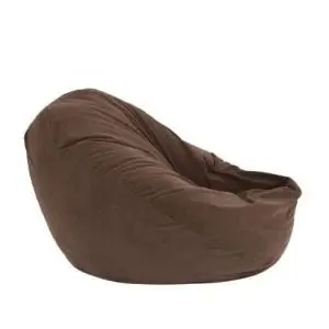 Пуф, круша, 520л., Nirvana Gigant - Brown Muffin, Перящ се калъф, Пълнеж от Полистиролни перли, Гама Diamond