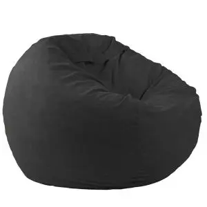 Пуф, Барбарон, 600л., King Size - Eerie Black, Перящ се калъф, Трансформира се в легло, Пълнеж с микс от мемори пяна и дунапрен, Гама Premium