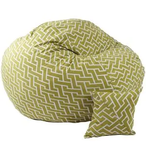 Комплект Барбарон и декоративна възглавница 600л. King Size, Zippity Green, Перящ се калъф, Пълнеж с микс от мемори пяна и дунапрен, Гама Premium, (PUF-M-KP-PT-ZIG)