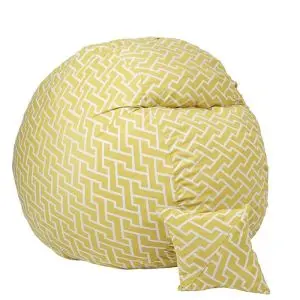 Комплект Барбарон и декоративна възглавница 600л. King Size, Zippity Yellow, Перящ се калъф, Пълнеж с микс от мемори пяна и дунапрен, Гама Premium, (PUF-M-KP-PT-ZIY)