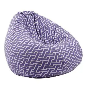 Пуф круша 520л., Nirvana Gigant, Zippity Purple, Перящ се калъф, Пълнеж от Полистиролни перли, Гама Premium, (PUF-G-NGG-PT-ZIP)