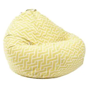 Пуф круша 520л., Nirvana Gigant, Zippity Yellow, Перящ се калъф, Пълнеж от Полистиролни перли, Гама Premium, (PUF-G-NGG-PT-ZIY)