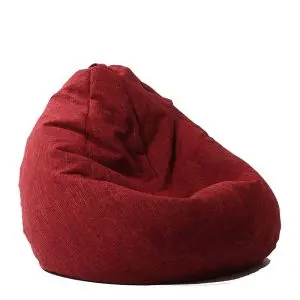 Пуф, круша, 320л., Nirvana Grande, Red wine, Перящ се калъф, Пълнеж от полистиролни перли, Гама Premium Rustic