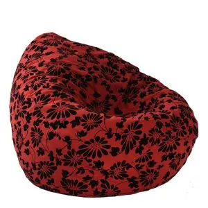 Пуф, круша, 320л., Nirvana Grande - Poppy, Перящ се калъф, Пълнеж от Полистиролни перли, Гама Premium