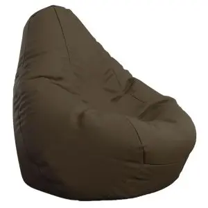 Пуф, круша, 220л., Nirvana Hobbit - Chocolate, PU кожа, Пълнеж от Полистиролни перли, 8076