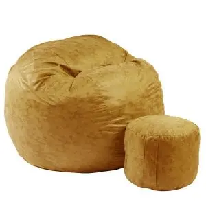 Комплект Барбарон и табуретка за крака 700л. King Size, Amber, Перящ се калъф, Трансформира се в легло, Пълнеж с микс от мемори пяна и дунапрен, Гама Premium, 8959