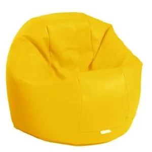 Пуф, за деца, 210л., Relaxo - Panama Yellow Quince, Водоустойчив, Перящ се калъф, Пълнеж от Полистиролни перли