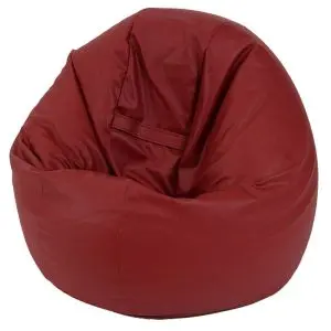 Пуф, за деца, 210л., Relaxo - Wine, PU кожа, Пълнеж от Полистиролни перли