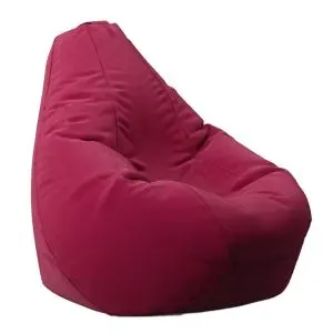 Пуф, круша, 220л., Nirvana Hobbit - Raspberry, Перящ се калъф, Пълнеж от полистиролни перли, Гама Plush Honey, 8067