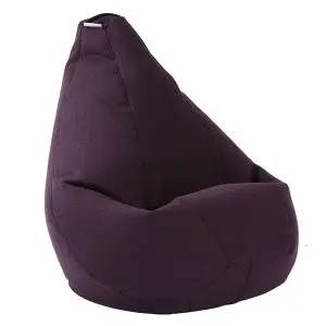 Пуф, круша за деца 4-14 г.,160л. Nirvana Light - Fancy Purple, Перящ се калъф, Пълнеж от Полистиролни перли, Гама Premium