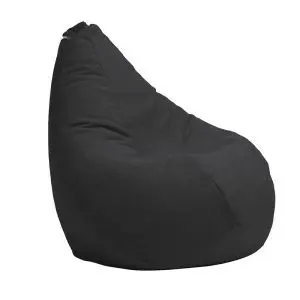 Калъф за пуф круша, 160л., Nirvana Light - Eerie Black, (Не съдържа пълнеж), Гама Premium, 8776