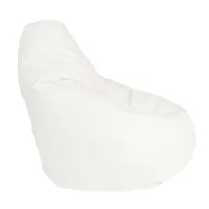 Калъф за пуф круша, 220л., Nirvana Hobbit - White, (Не съдържа пълнеж), PU кожа, 8732